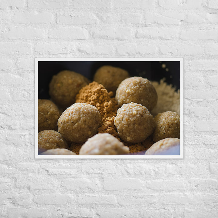 Traditional Falafel Recipe Framed poster 🤤 from Yumify.AI