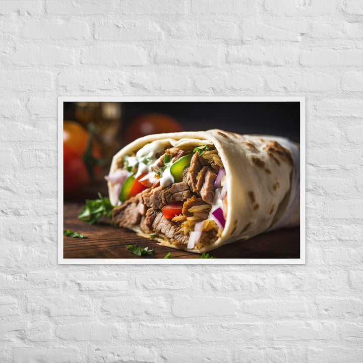 Shawarma Delight Framed poster 🤤 from Yumify.AI