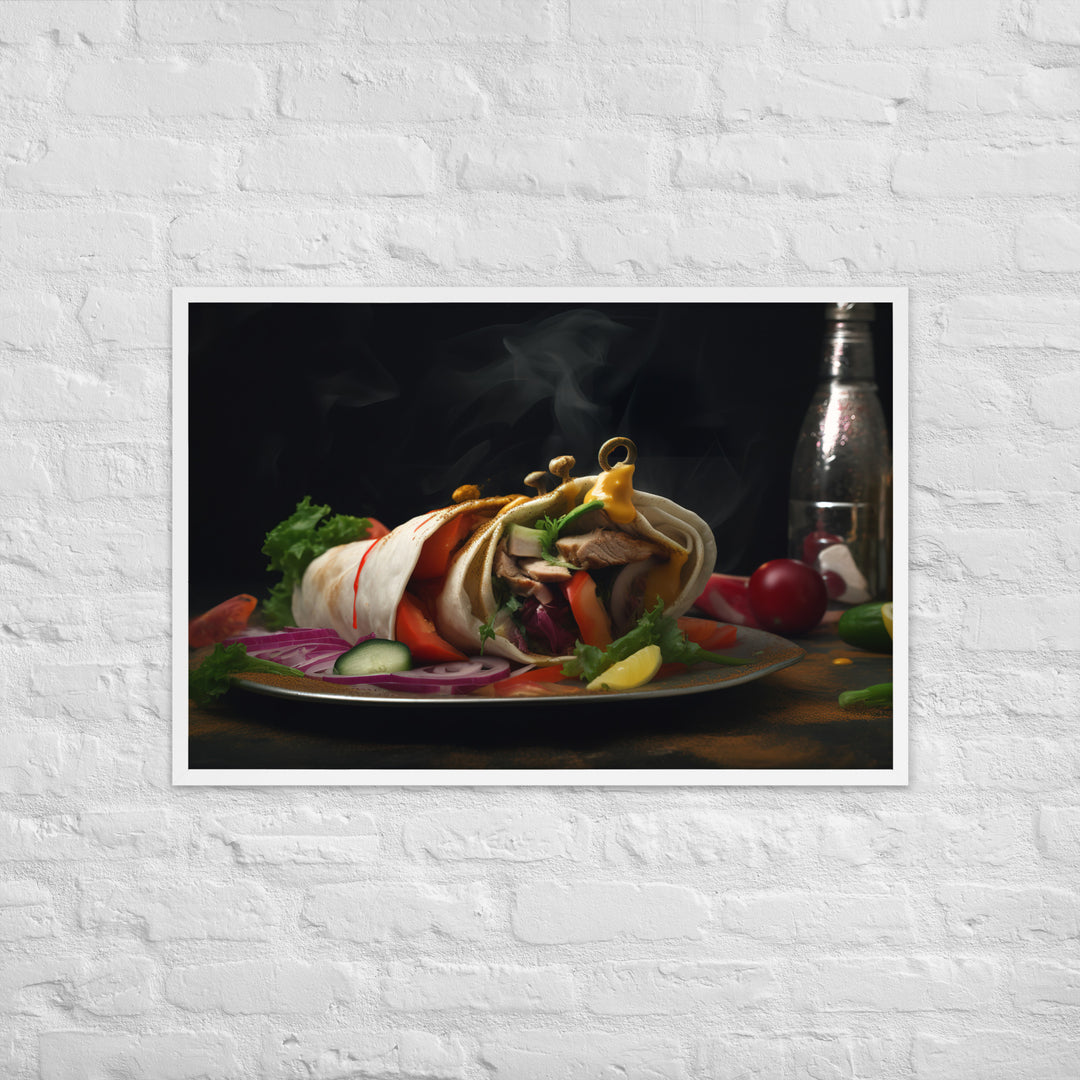 Shawarma Framed poster 🤤 from Yumify.AI