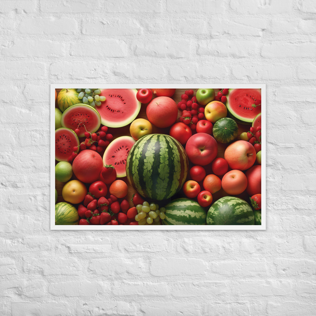 Watermelon Fruitscape Framed poster 🤤 from Yumify.AI