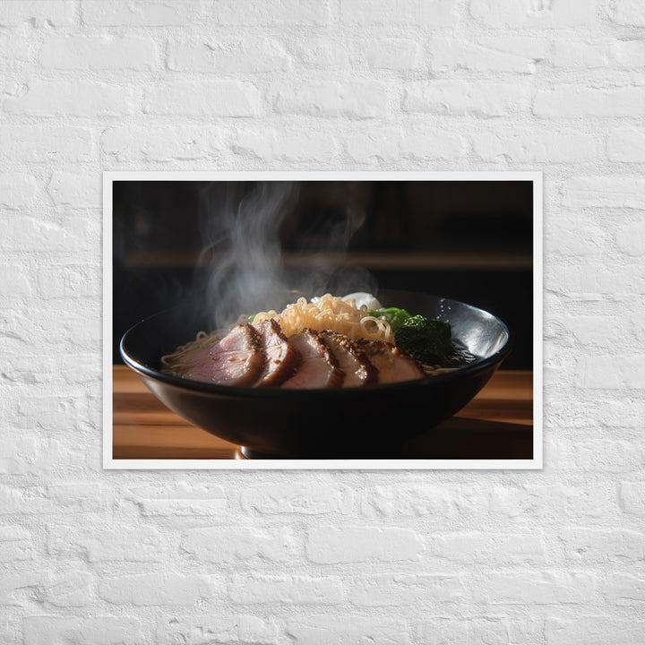 Steamy Pork Ramen Framed poster 🤤 from Yumify.AI