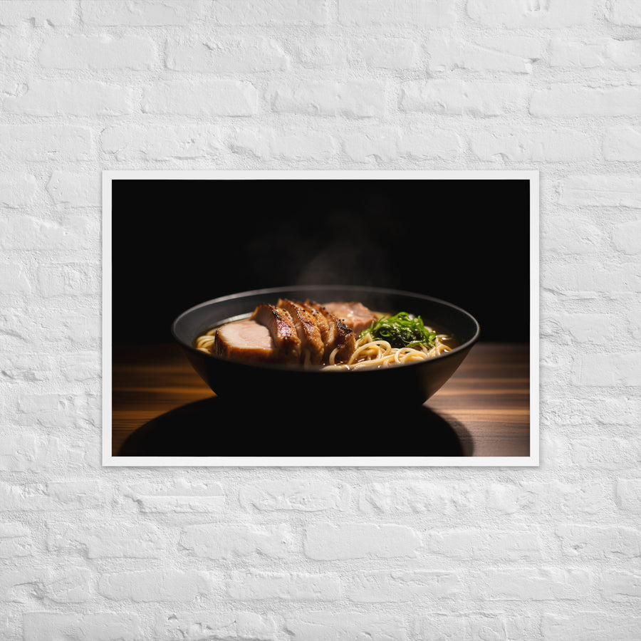 Steamy Pork Ramen Framed poster 🤤 from Yumify.AI