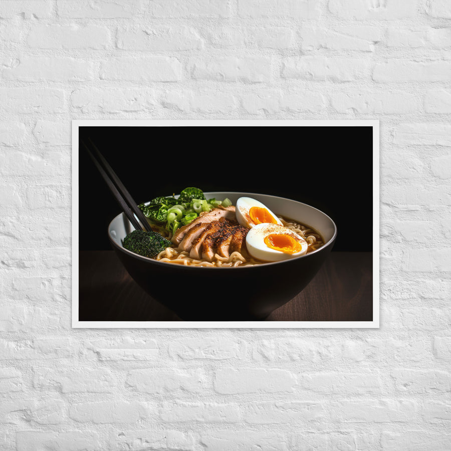 Spicy Chicken Ramen Framed poster 🤤 from Yumify.AI
