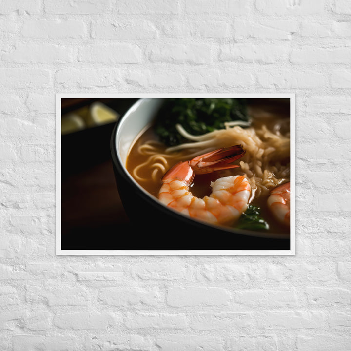 Seafood Ramen Framed poster 🤤 from Yumify.AI