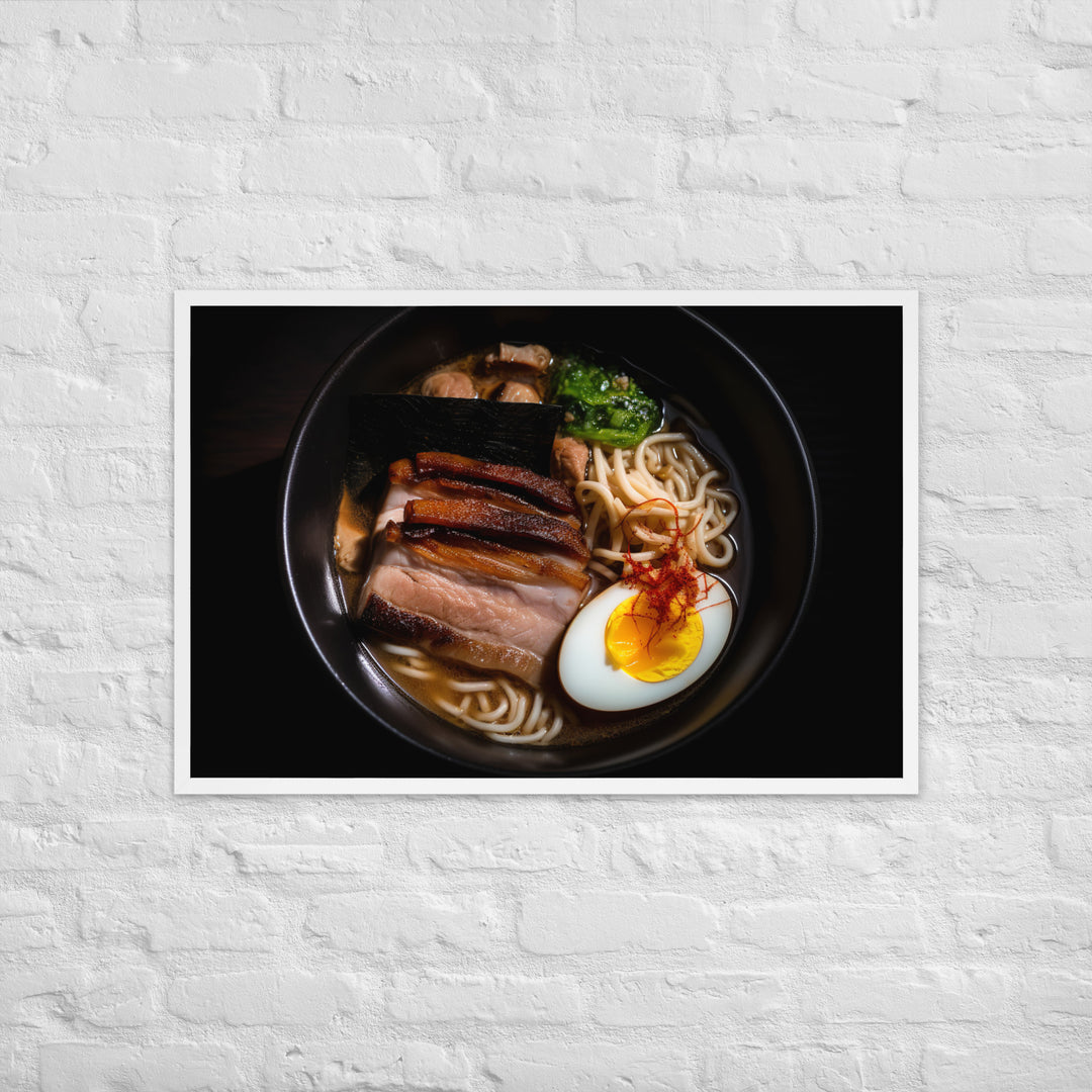 Pork Belly Ramen Framed poster 🤤 from Yumify.AI