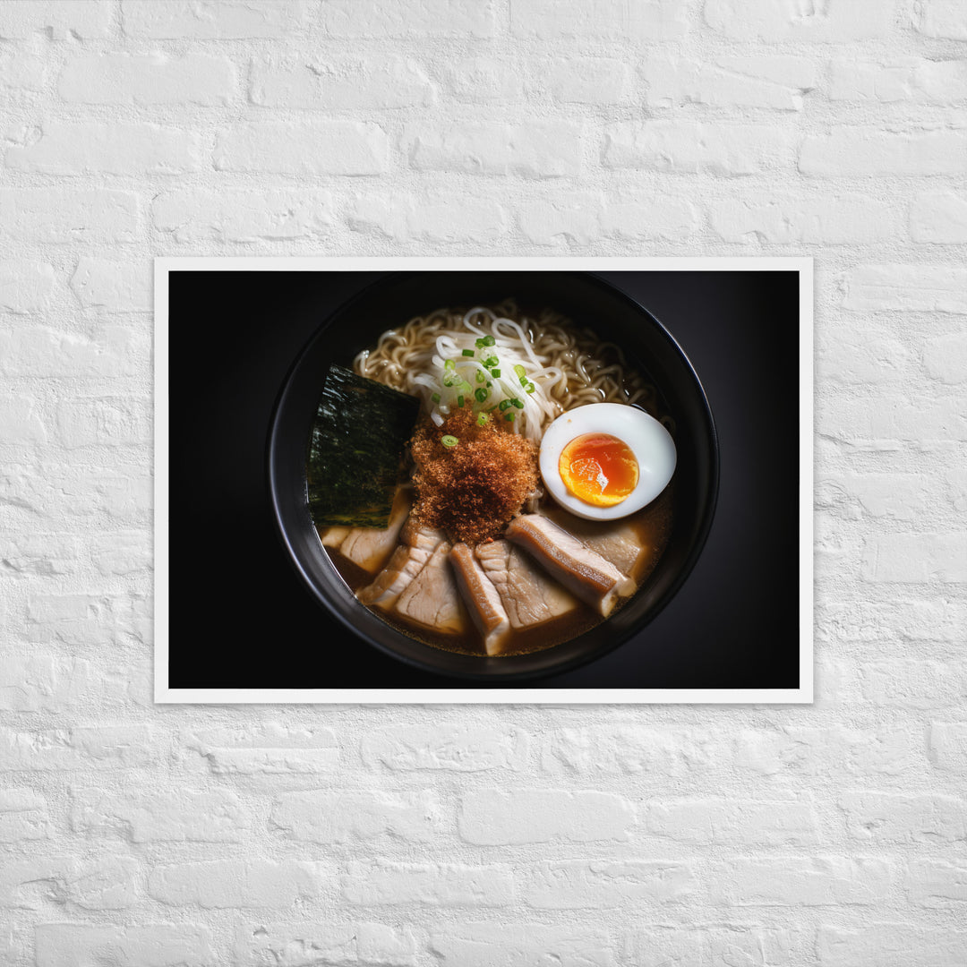 Pork Belly Ramen Framed poster 🤤 from Yumify.AI