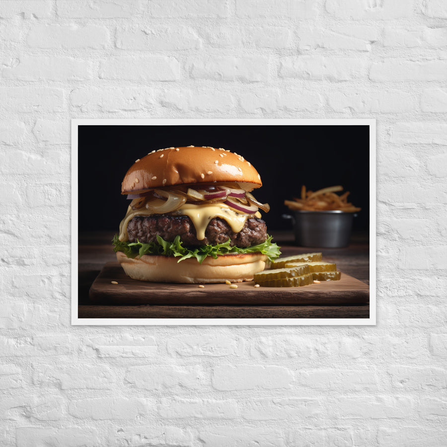 Gourmet Burgers Framed poster 🤤 from Yumify.AI