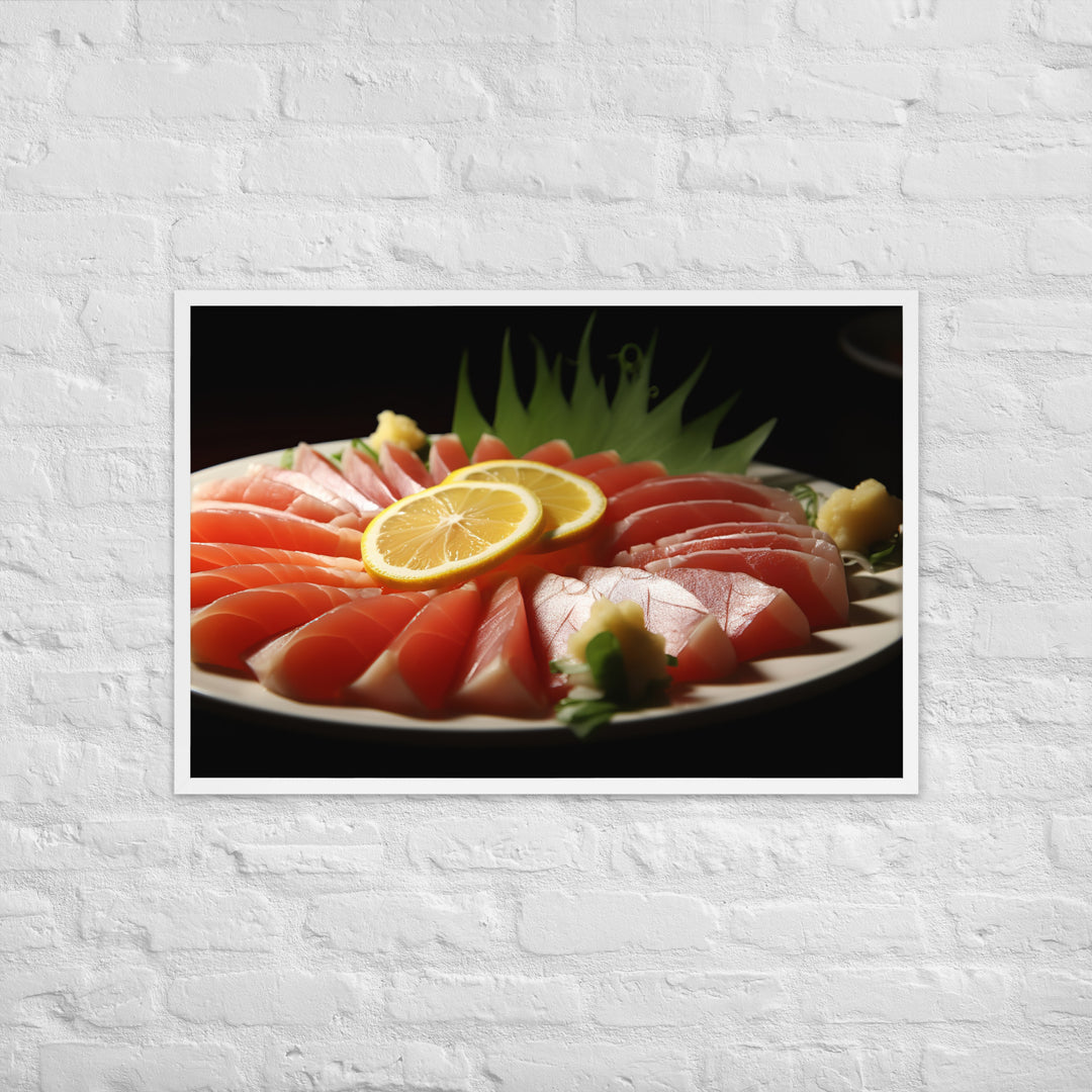 Sashimi Framed poster 🤤 from Yumify.AI