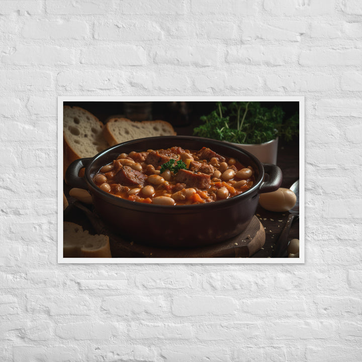 Sausage and Bean Stew Framed poster 🤤 from Yumify.AI