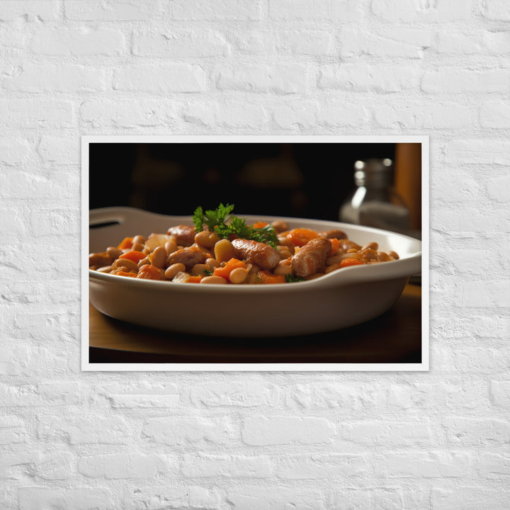 Sausage and Bean Casserole Framed poster 🤤 from Yumify.AI