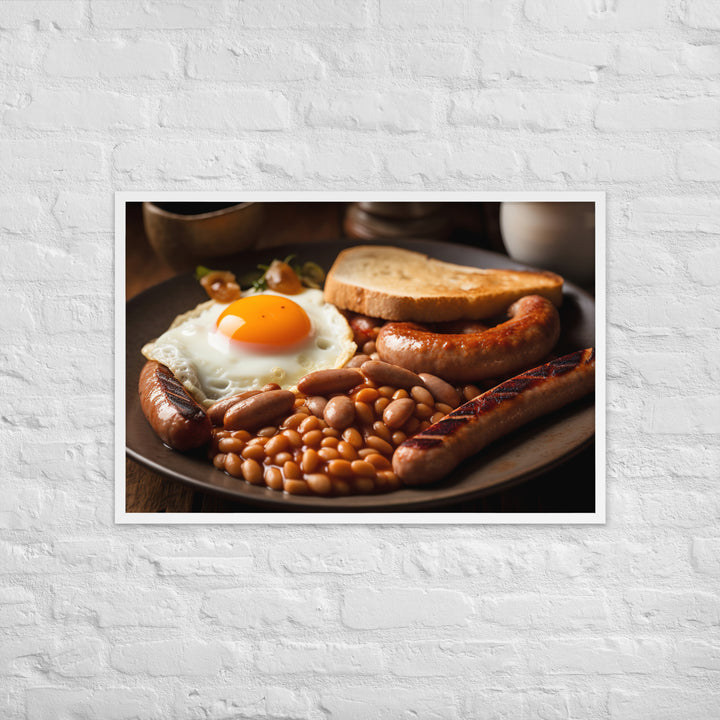 English Breakfast Framed poster 🤤 from Yumify.AI