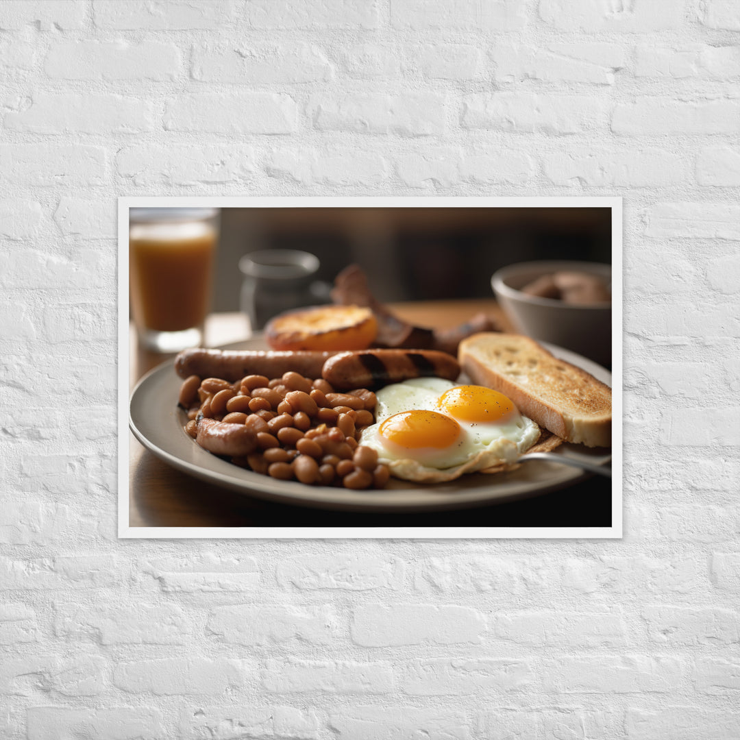 English Breakfast Framed poster 🤤 from Yumify.AI