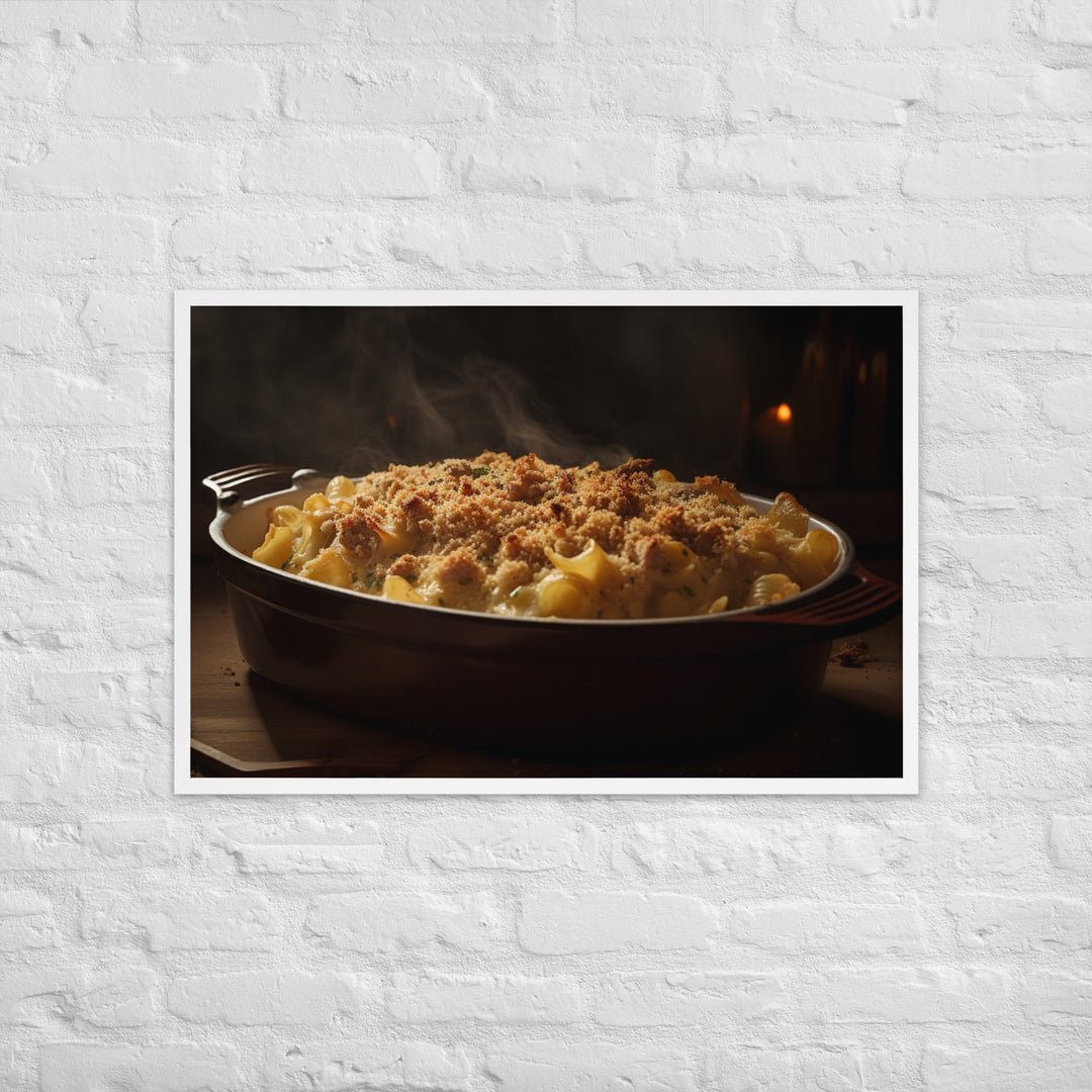 Baked Sausage and Cheese Casserole Framed poster 🤤 from Yumify.AI