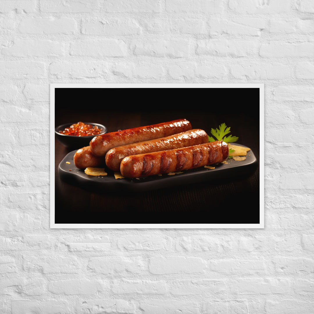 Roasted Sausage Framed poster 🤤 from Yumify.AI