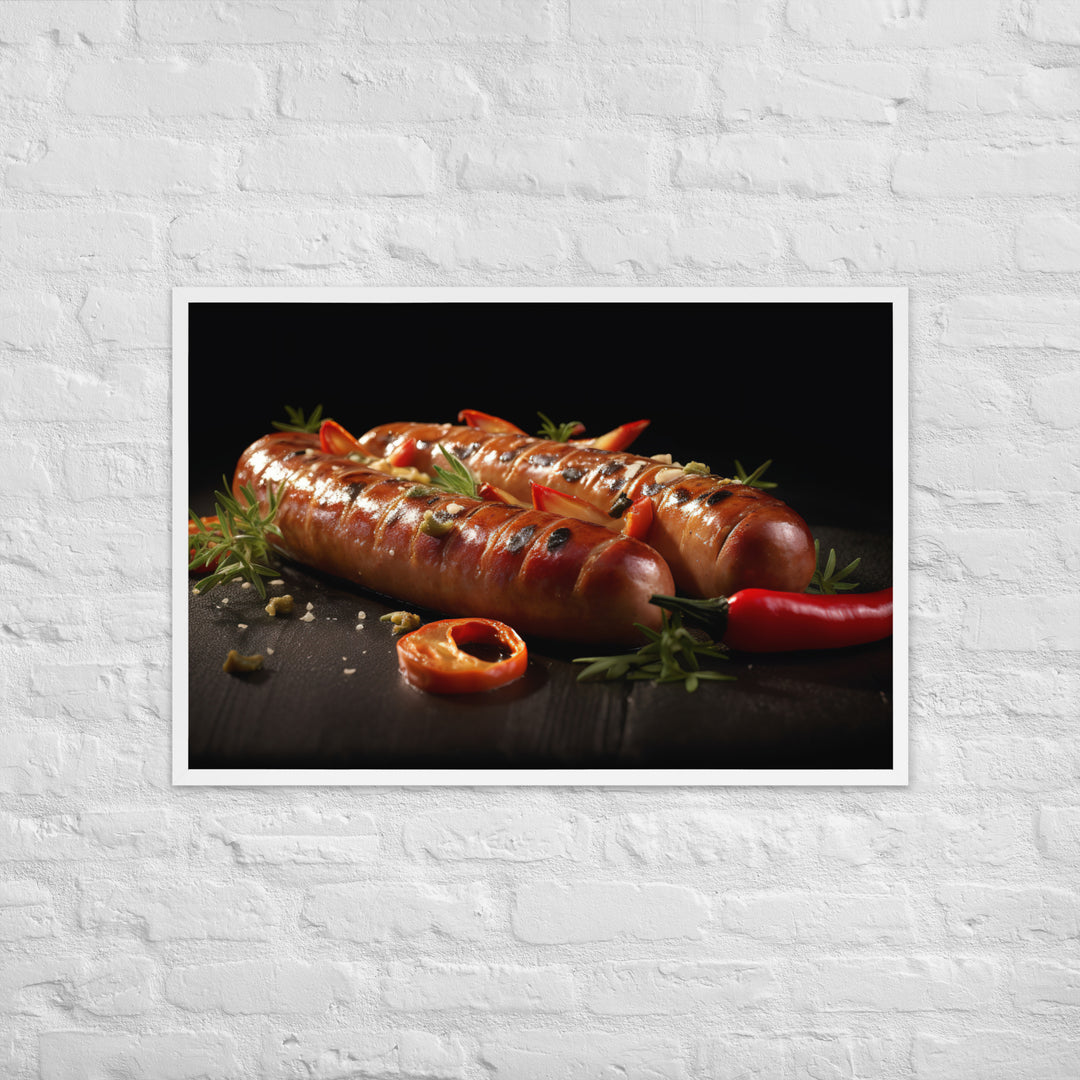 Roasted Sausage Framed poster 🤤 from Yumify.AI