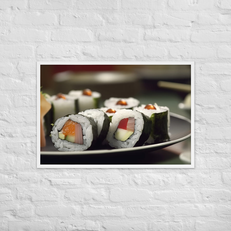 Sushi Rolls Framed poster 🤤 from Yumify.AI