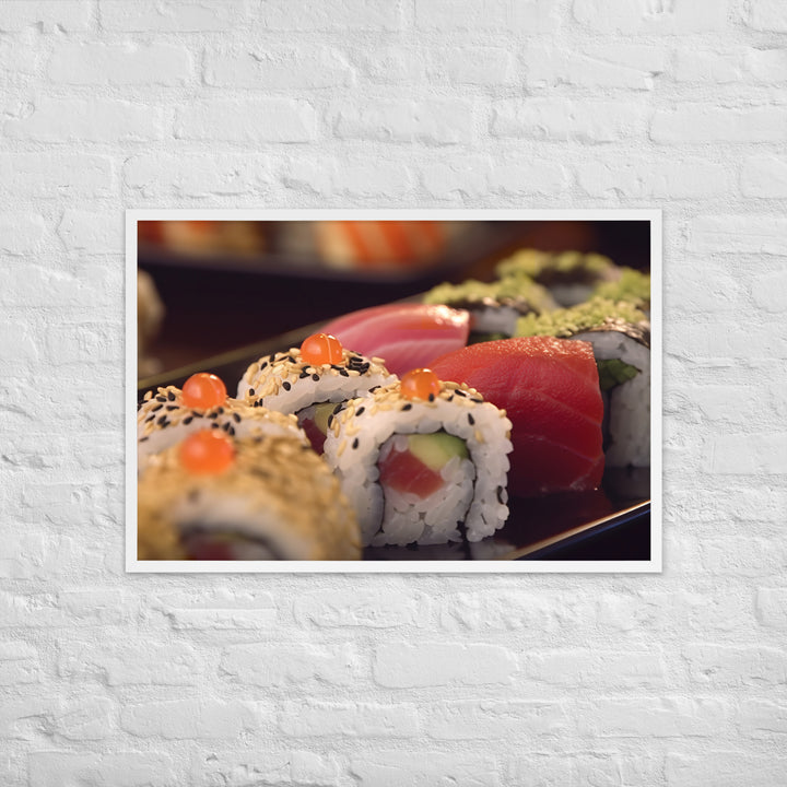 Sushi Rolls Framed poster 🤤 from Yumify.AI