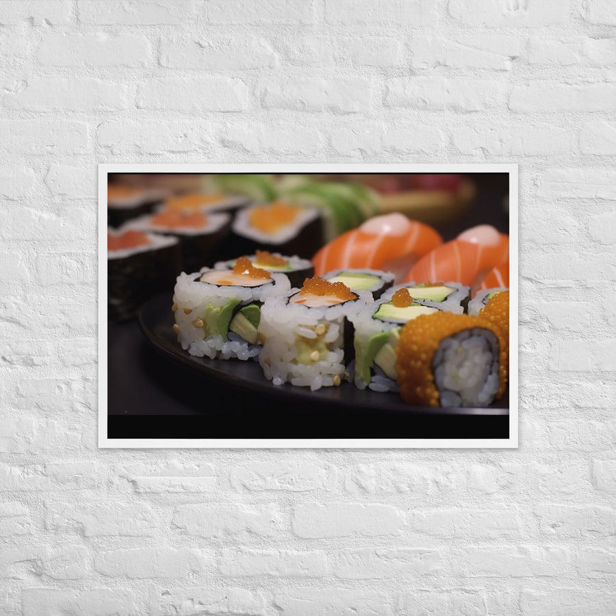 Sushi Rolls Framed poster 🤤 from Yumify.AI