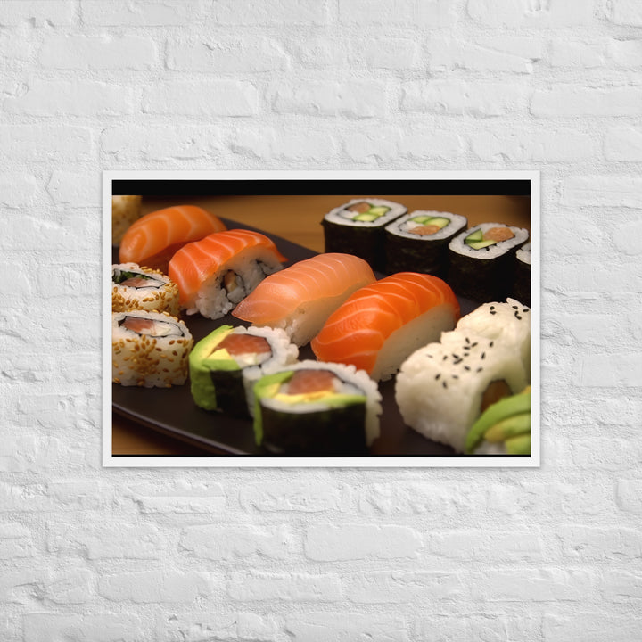 Sushi Rolls Framed poster 🤤 from Yumify.AI