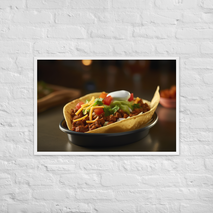 Taco Topper Framed poster 🤤 from Yumify.AI