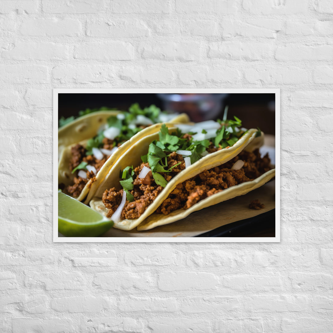 Taco Time Framed poster 🤤 from Yumify.AI