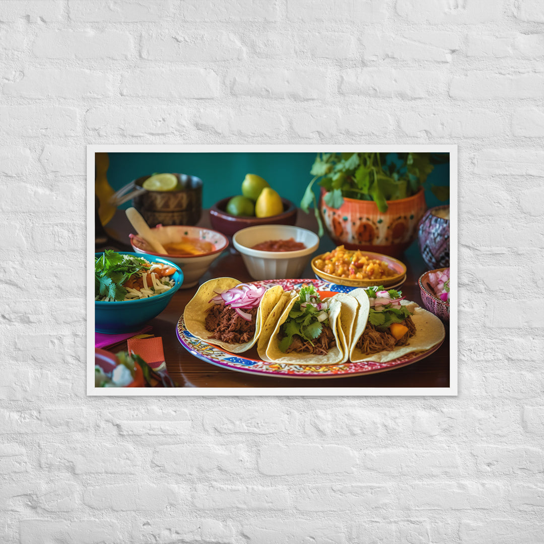 Taco Temptation Framed poster 🤤 from Yumify.AI