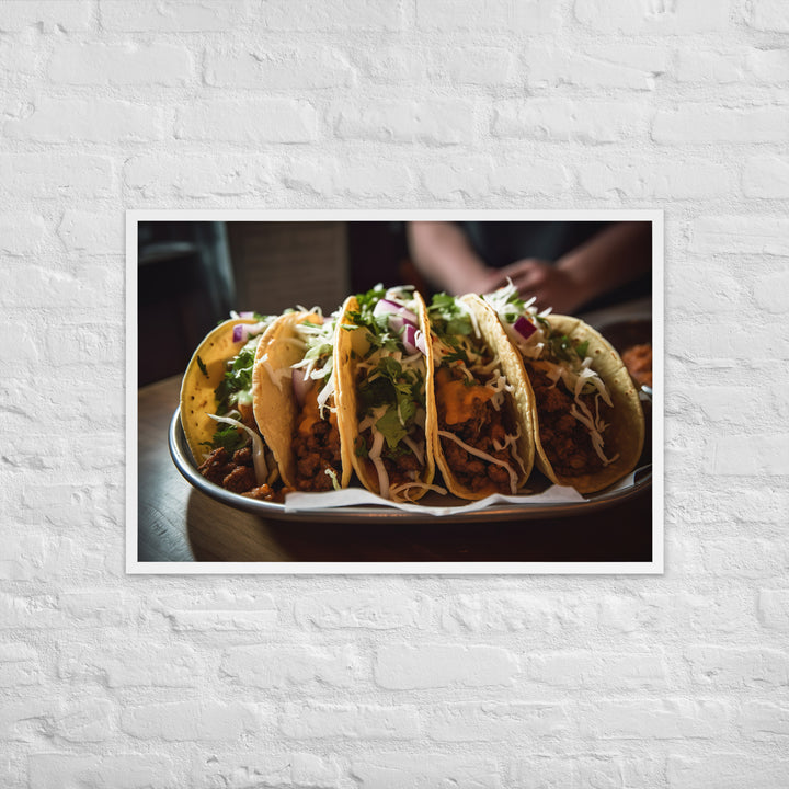 Delicious Tacos Framed poster 🤤 from Yumify.AI