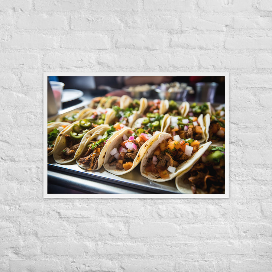 Delicious Tacos Framed poster 🤤 from Yumify.AI