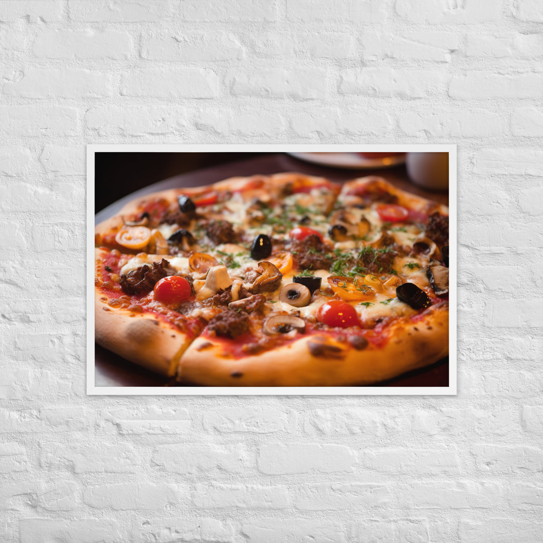 Pizza Framed poster 🤤 from Yumify.AI