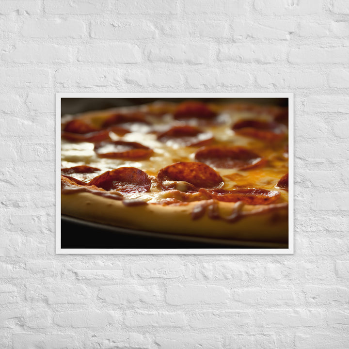 Pepperoni Pizza Framed poster 🤤 from Yumify.AI