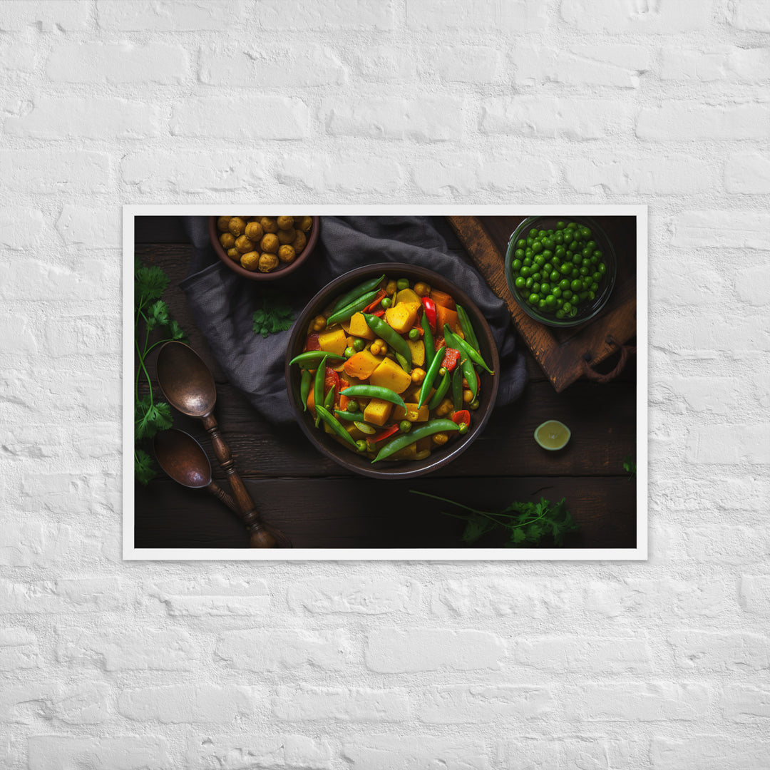 Vegetable Curry Framed poster 🤤 from Yumify.AI