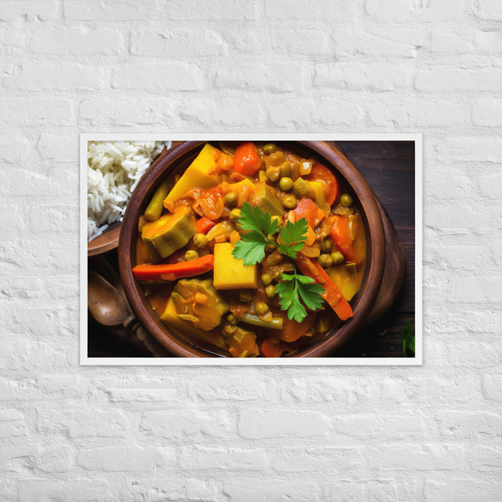 Vegetable Curry Framed poster 🤤 from Yumify.AI