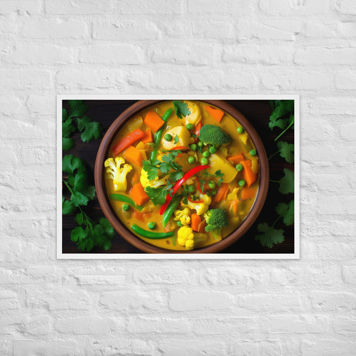 Vegetable Curry Framed poster 🤤 from Yumify.AI