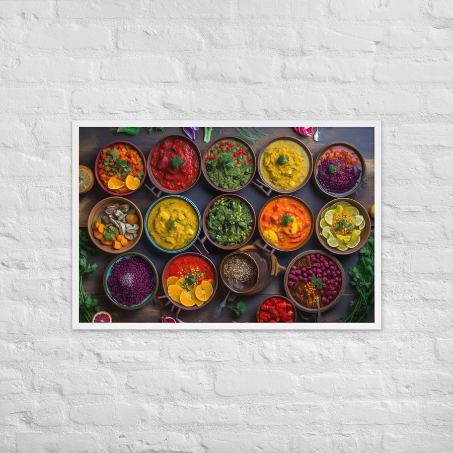 Vegetable Curry Framed poster 🤤 from Yumify.AI