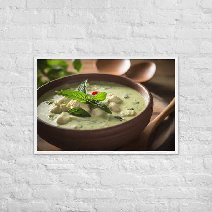 Thai Green Curry Framed poster 🤤 from Yumify.AI