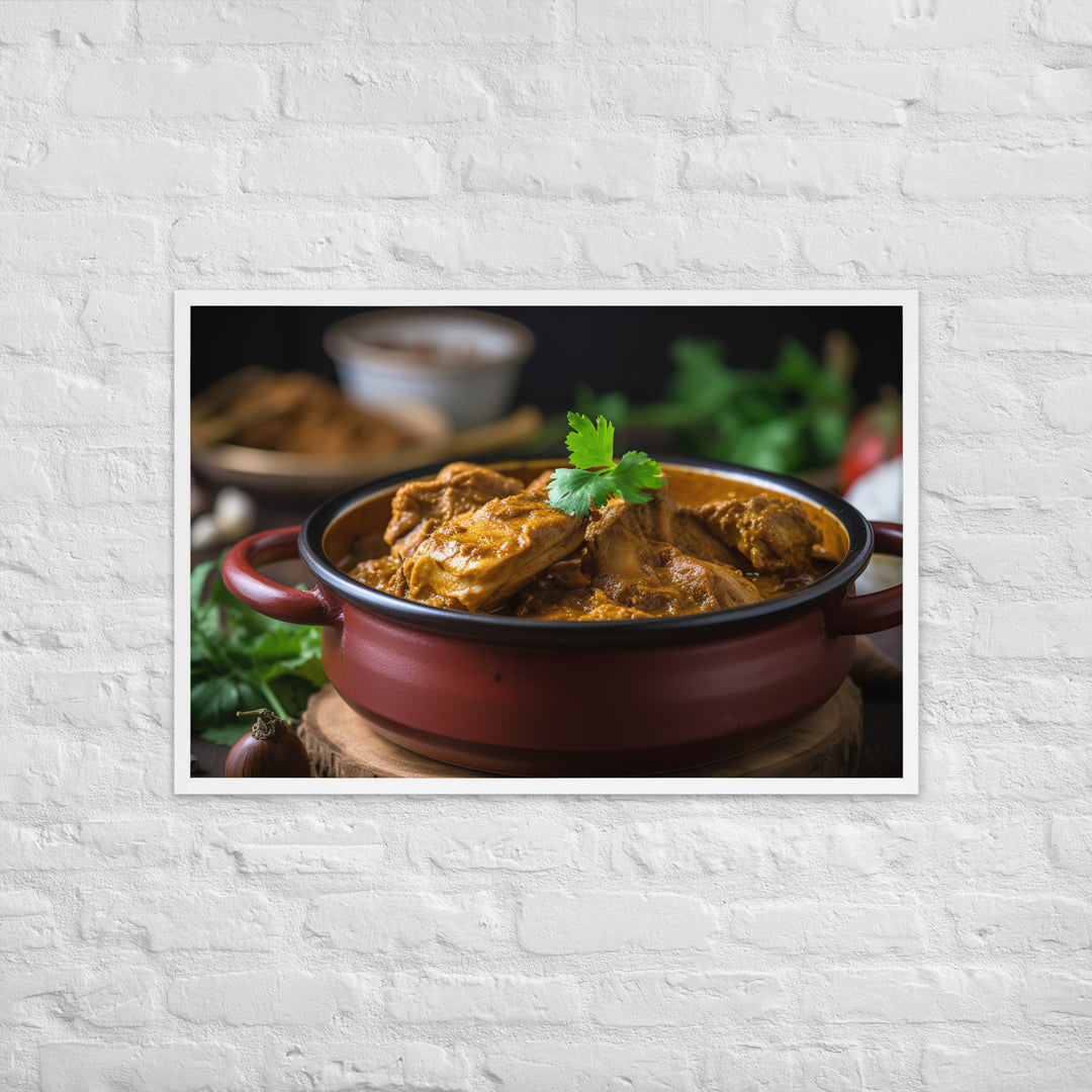 Spicy Chicken Curry Framed poster 🤤 from Yumify.AI