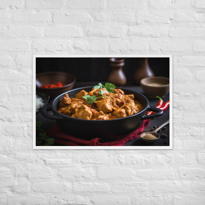 Spicy Chicken Curry Framed poster 🤤 from Yumify.AI