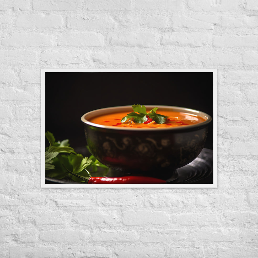 Red Curry Framed poster 🤤 from Yumify.AI