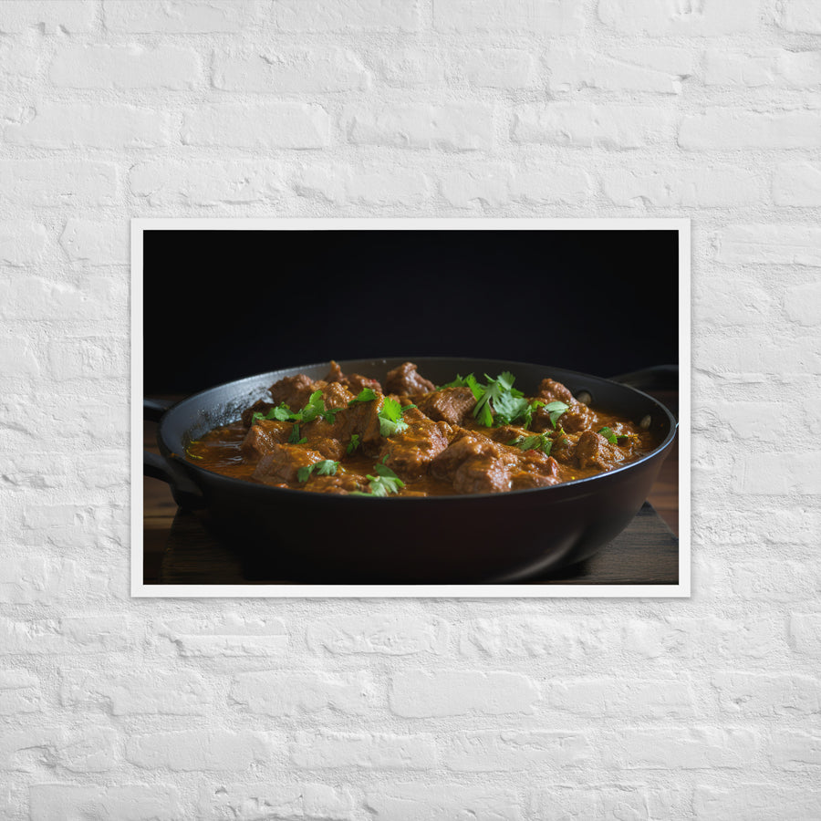 Beef Curry Framed poster 🤤 from Yumify.AI