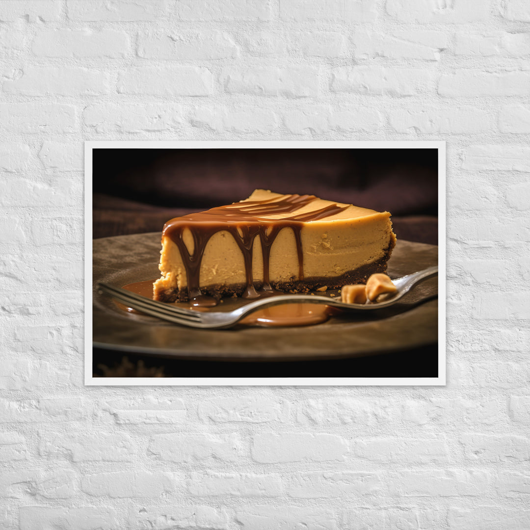 Peanut Butter Cheesecake Framed poster 🤤 from Yumify.AI