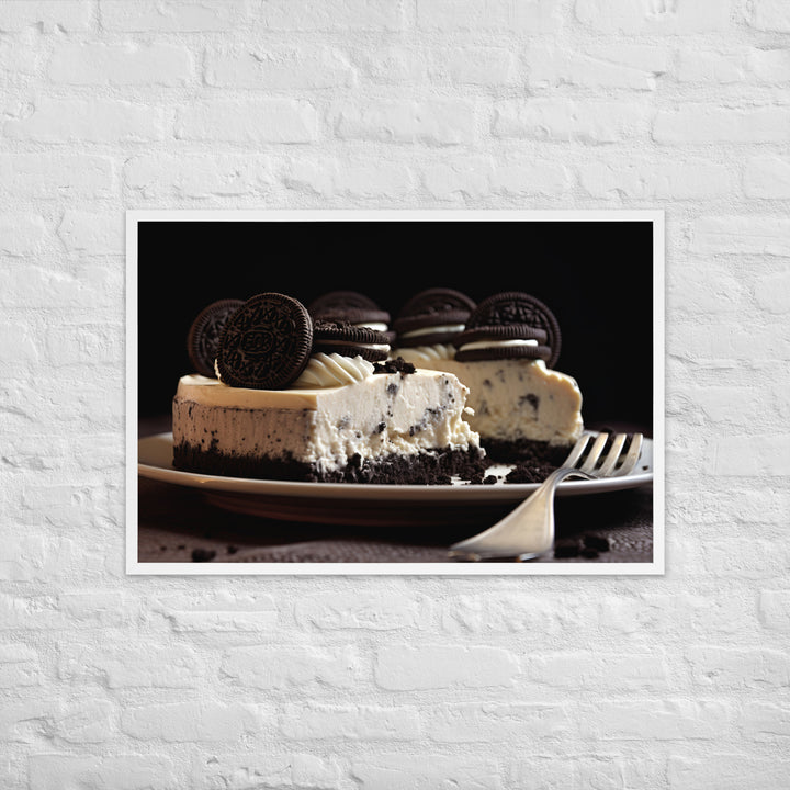 Oreo Cheesecake Framed poster 🤤 from Yumify.AI