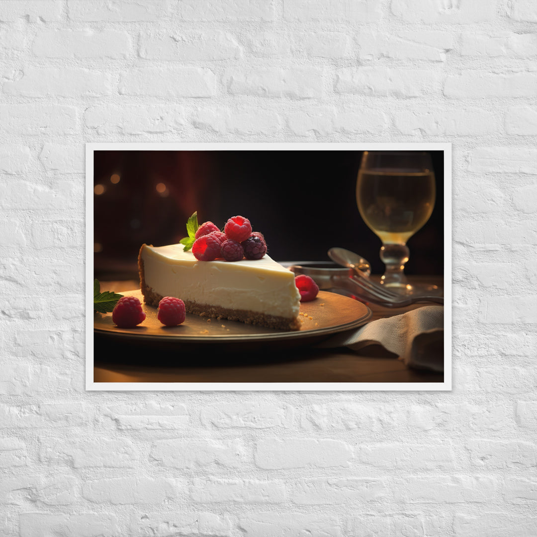 New York Cheesecake Framed poster 🤤 from Yumify.AI