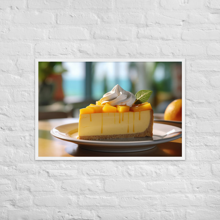 Mango Cheesecake Framed poster 🤤 from Yumify.AI