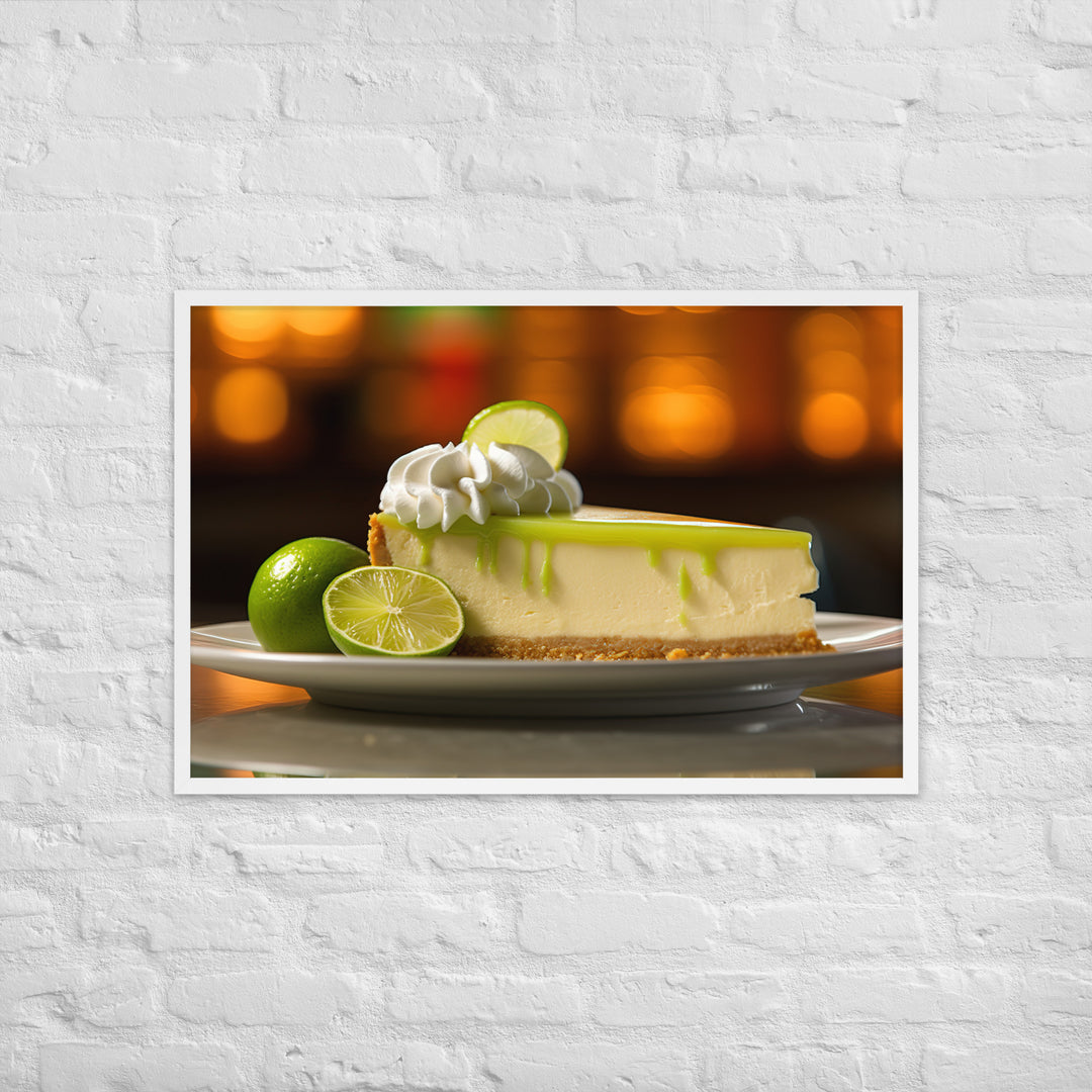 Key Lime Cheesecake Framed poster 🤤 from Yumify.AI