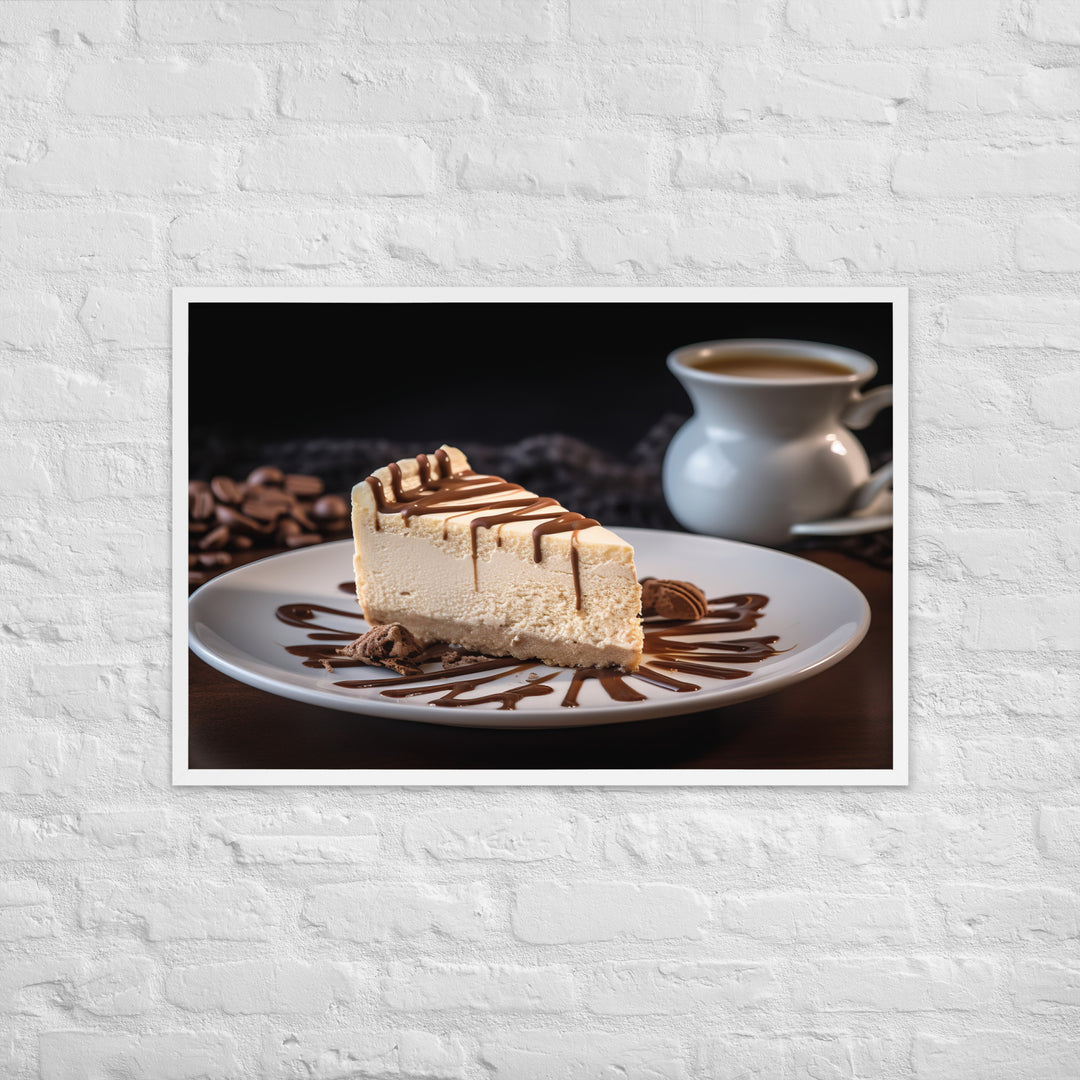 Coffee Cheesecake Framed poster 🤤 from Yumify.AI