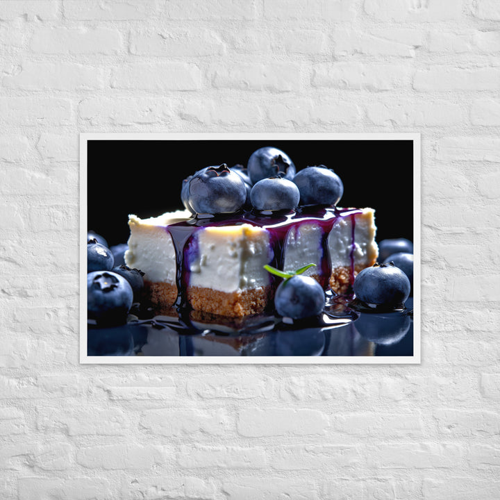 Blueberry Cheesecake Framed poster 🤤 from Yumify.AI