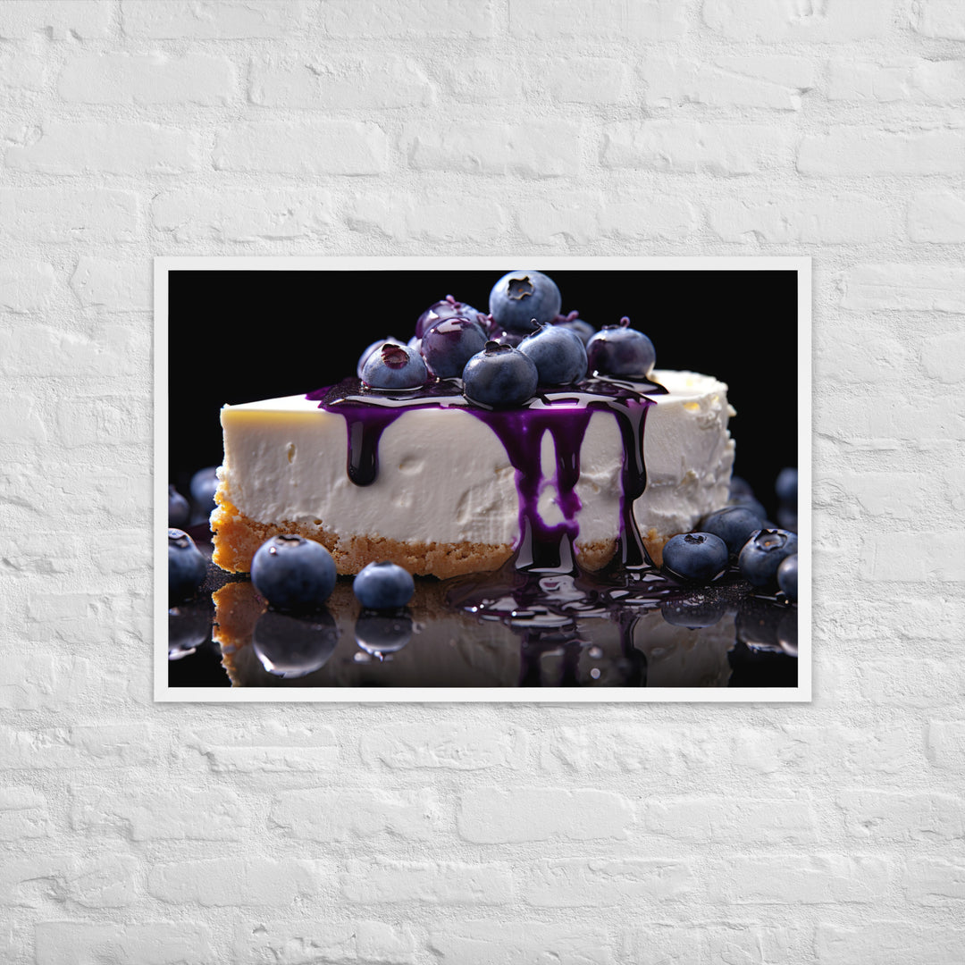 Blueberry Cheesecake Framed poster 🤤 from Yumify.AI