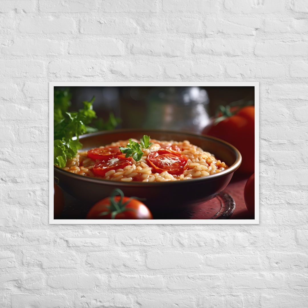 Tomato Risotto Framed poster 🤤 from Yumify.AI