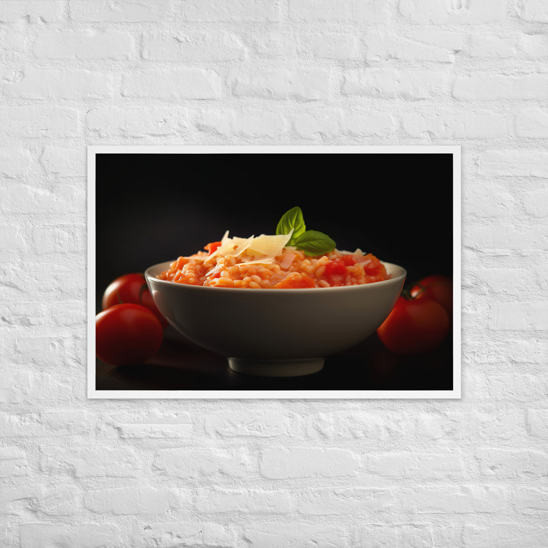 Tomato Risotto Framed poster 🤤 from Yumify.AI