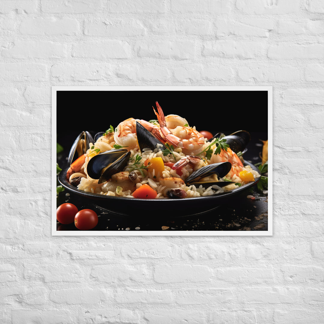 Seafood Risotto Framed poster 🤤 from Yumify.AI